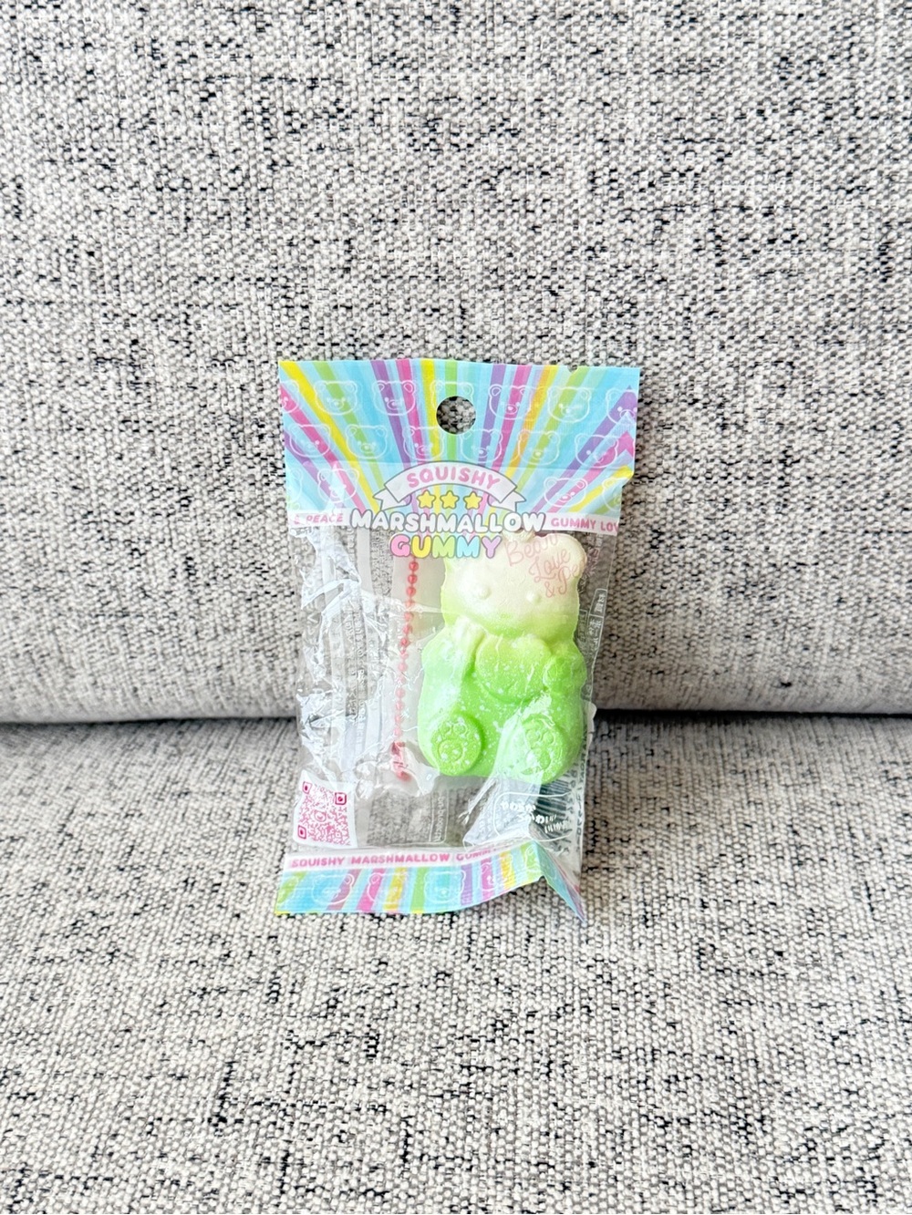 New Japan Ibloom Squishy Marshmallow Gummy Bear - Green and Cream